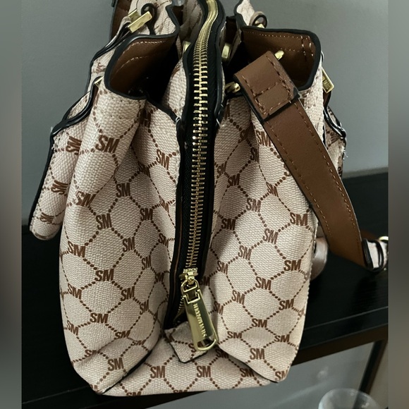 Steve Madden Cream and Brown Satchel - Picture 7 of 16